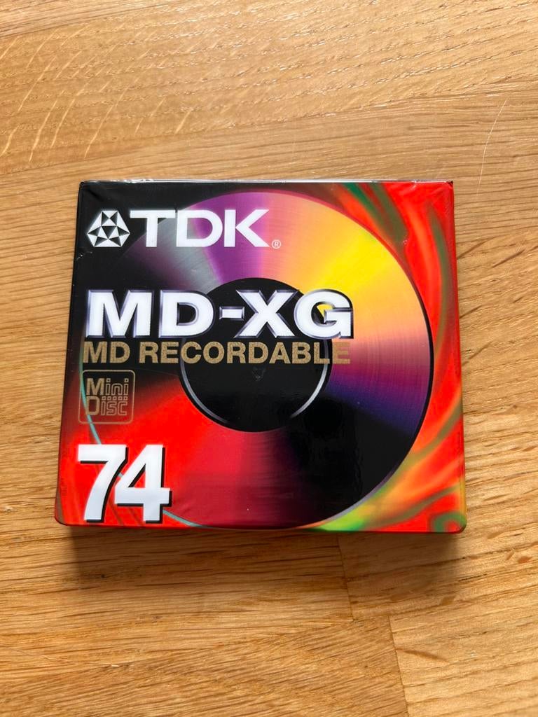 Tdk md-xg recordable minidisc 74 min sealed, Audio, Tv en Foto, Walkmans, Discmans en Minidiscspelers, Ophalen of Verzenden