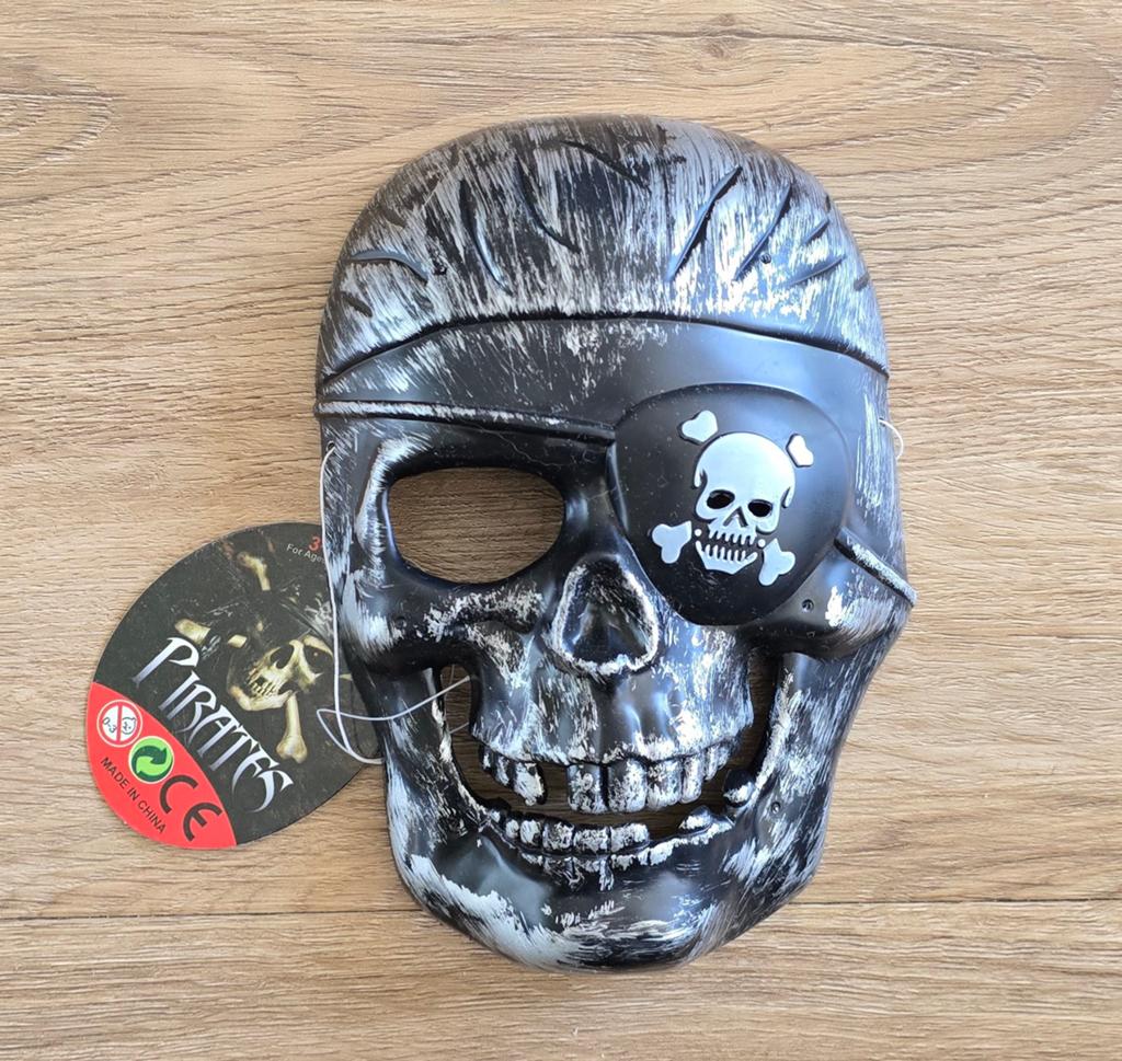 Piraten Doodshoofd Masker - Nieuw, Ophalen of Verzenden, Nieuw, Toneelattributen of Onderdelen