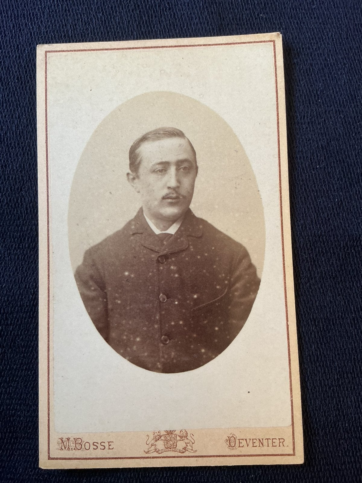 CDV, Man, M. BOSSE, DEVENTER, Carte de Visite 2, Ophalen of Verzenden, Voor 1940, Gebruikt, Foto