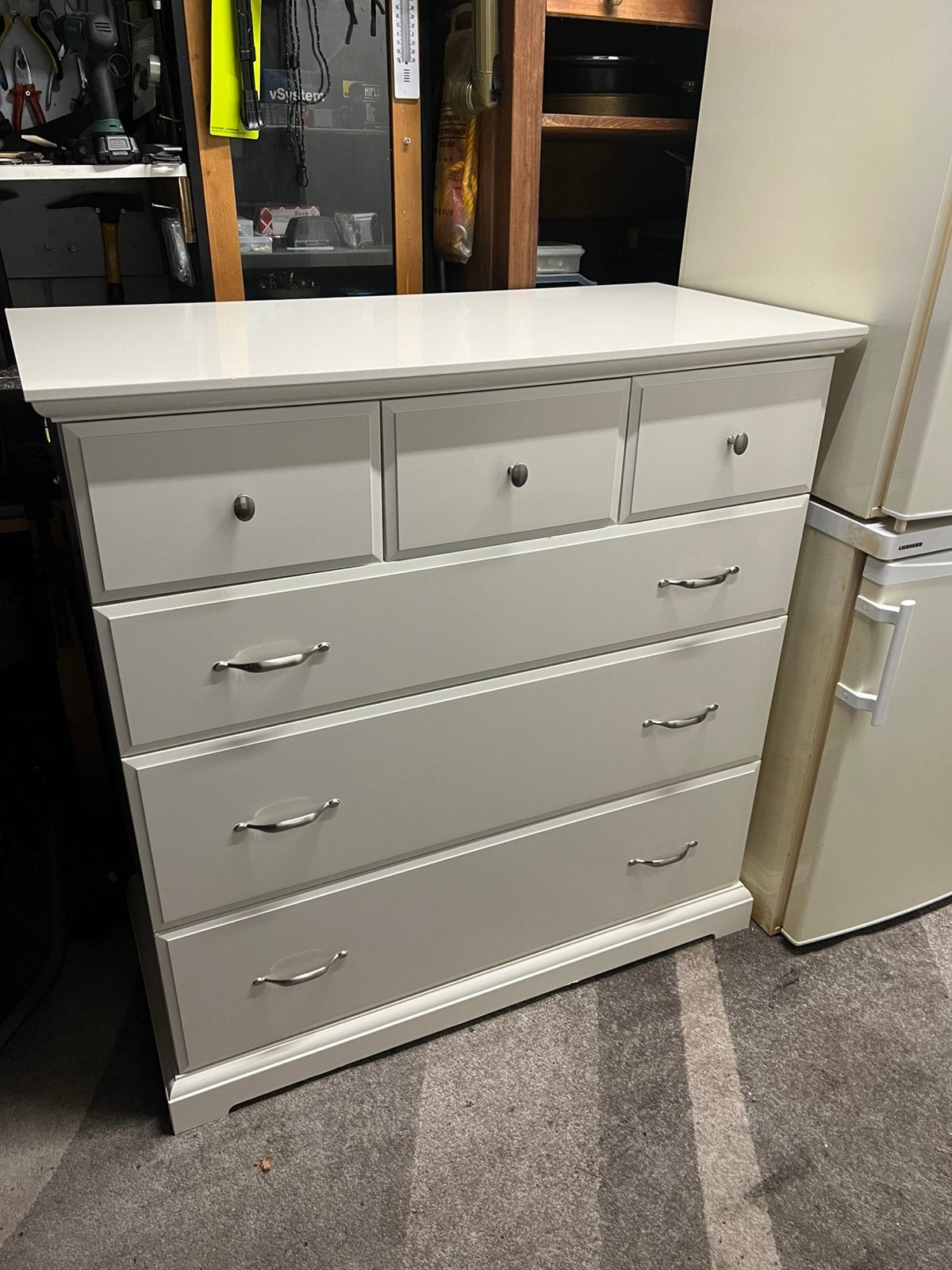 Te koop: Stevige ladekast, Huis en Inrichting, Ophalen, 100 tot 150 cm, 5 laden of meer, Zo goed als nieuw