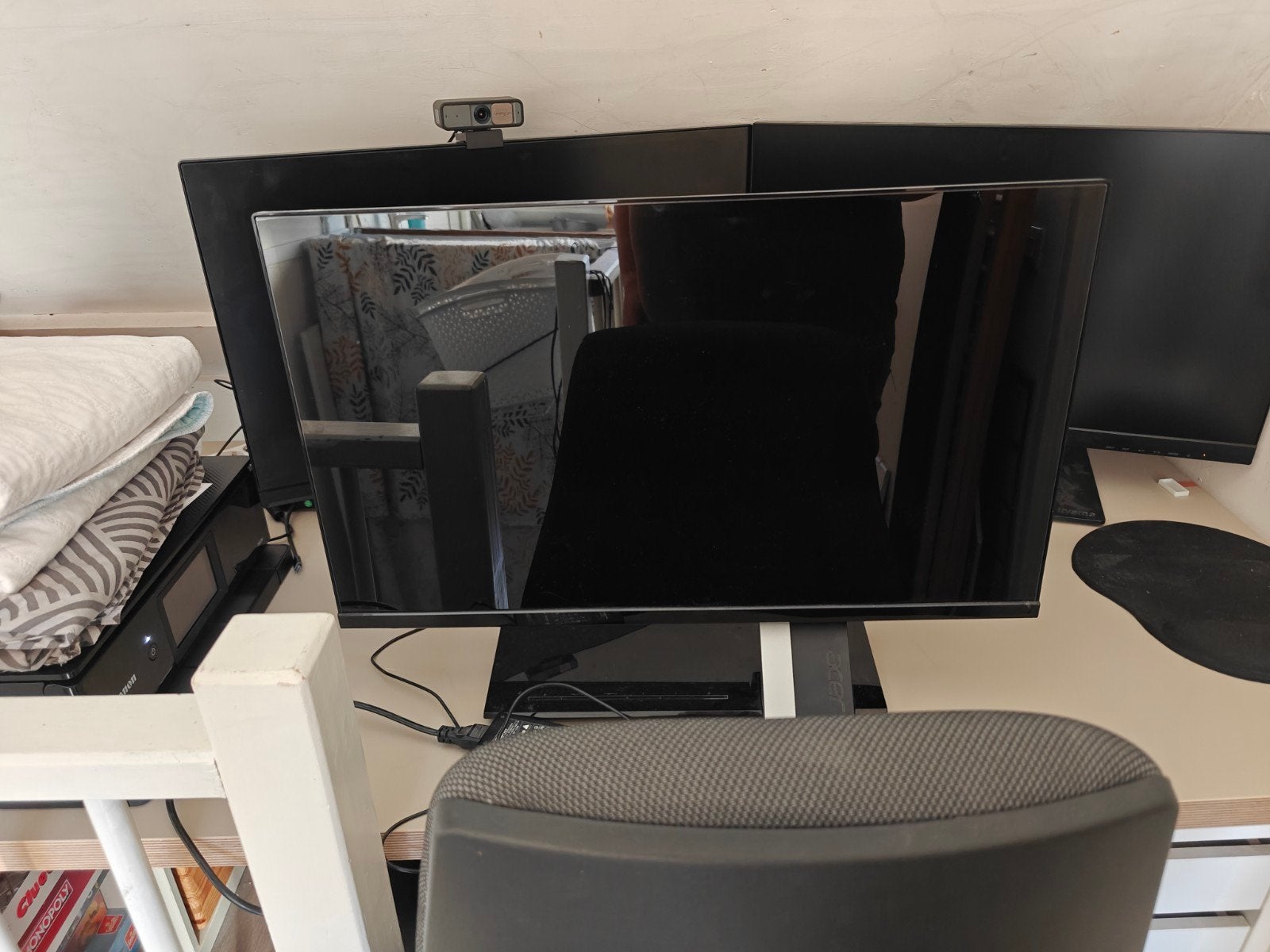 Acer S275HL Monitor - Full HD, 27 inch, HDMI/VGA, Ophalen, Gebruikt, Kantelbaar, HDMI