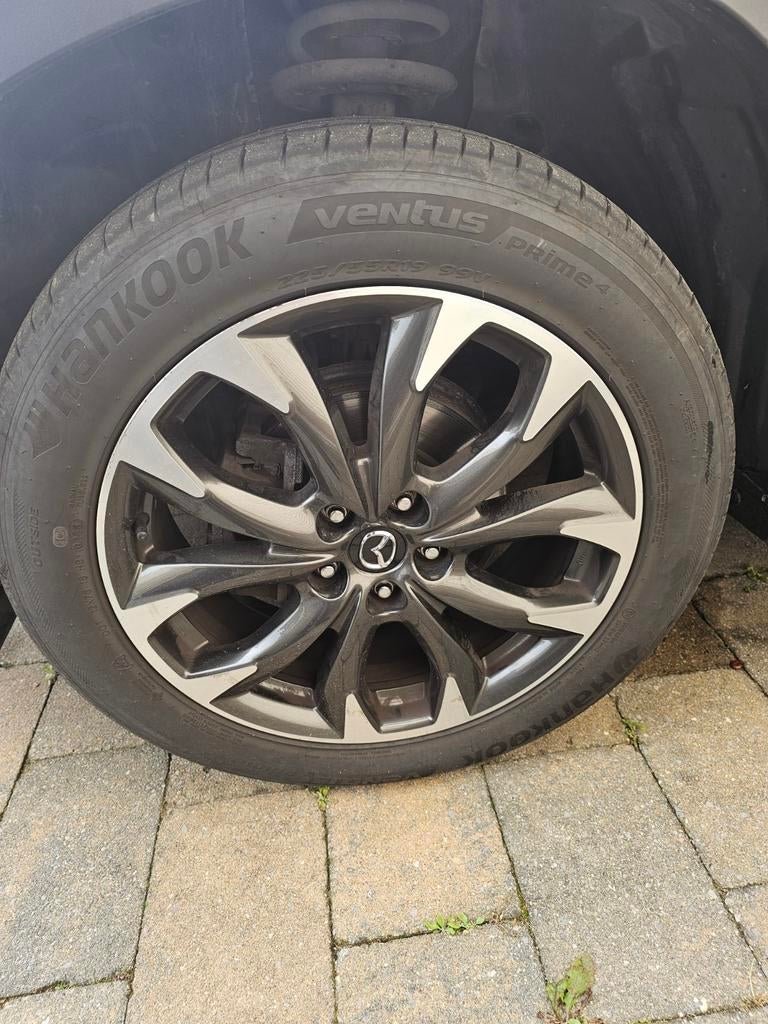 19" velgen + zomerbanden Hankook Mazda CX-5 CX5 225 55 19, Auto-onderdelen, Ophalen, Mazda