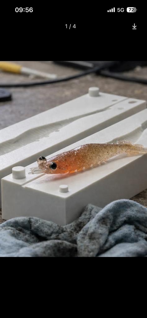 85mm Shrimp Soft Bait Mold, Ophalen of Verzenden, Nieuw, Overige typen