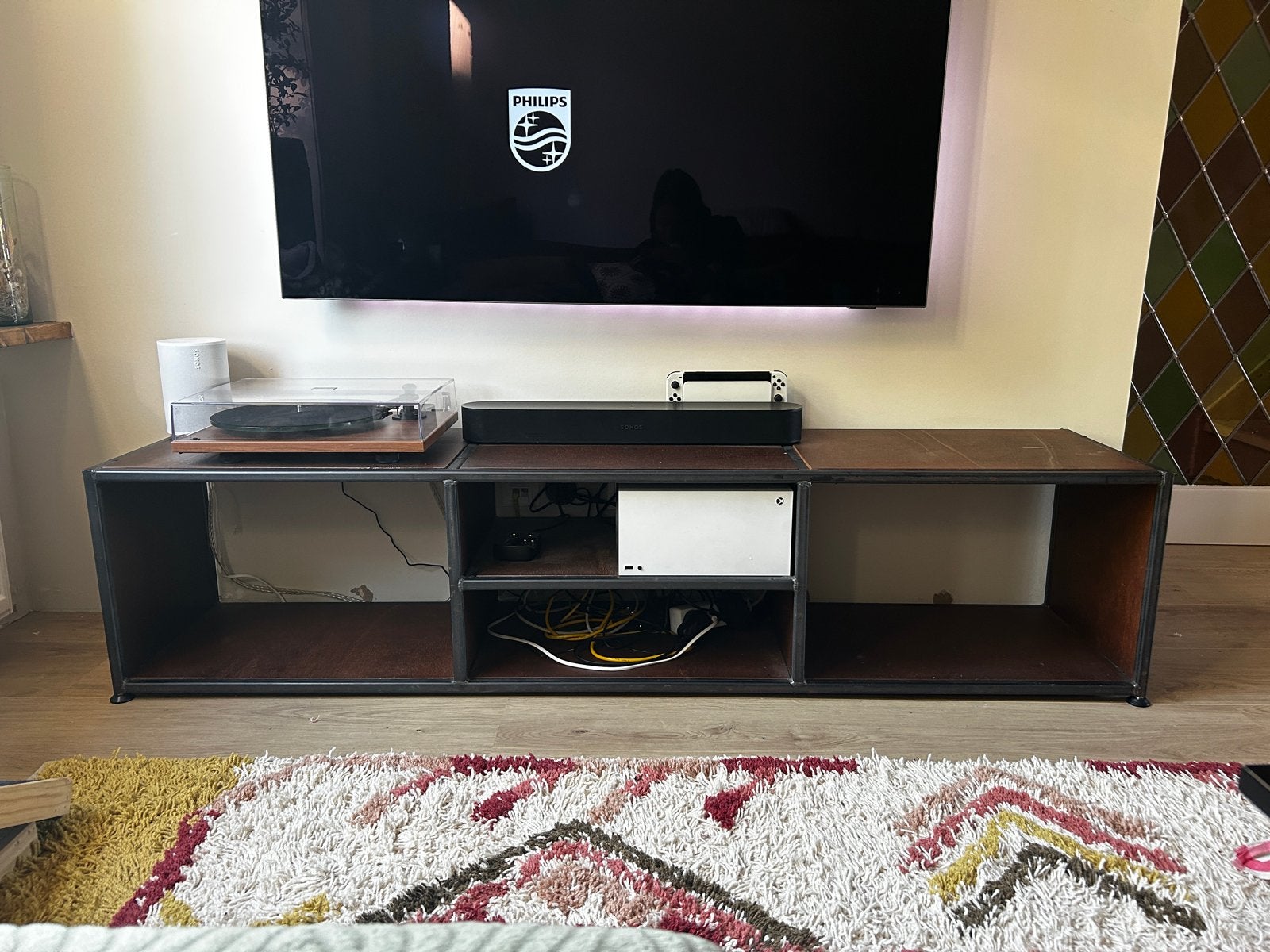 TV Meubel van Boer Staphorst - 180x41,5x40 cm, Ophalen, Gebruikt, 150 tot 200 cm, Minder dan 100 cm