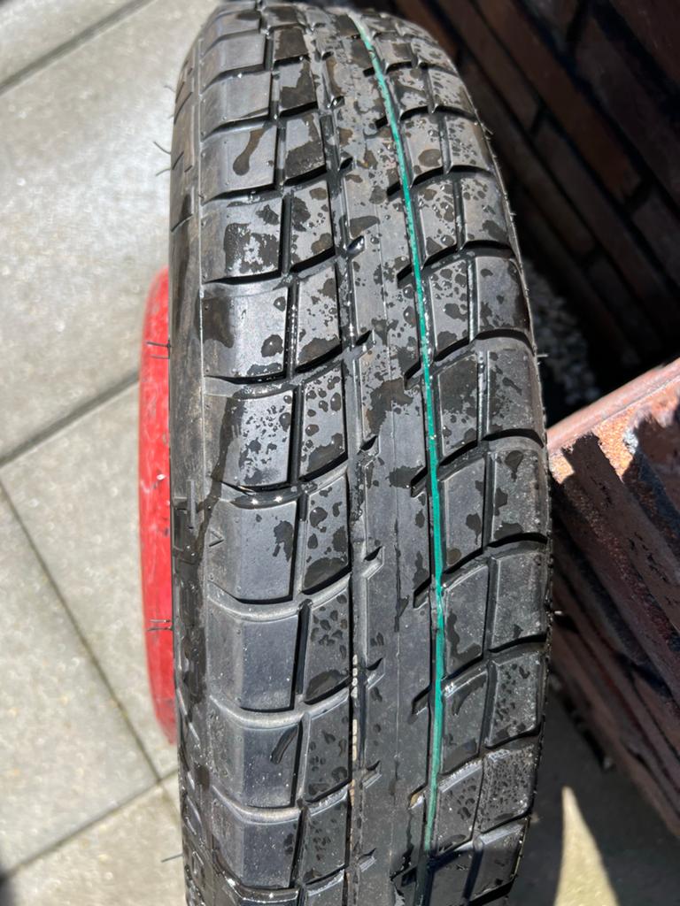 Tijdelijk reservewiel T125/70R16 96M, Ophalen, Gebruikt
