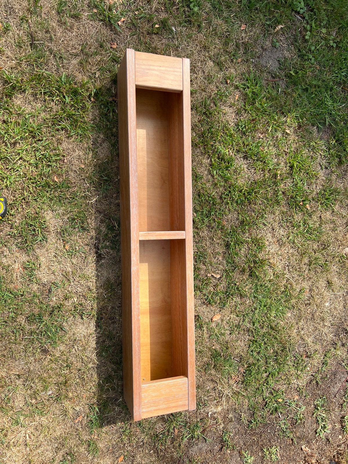 Eikenhouten wandplank / boekenplank, Huis en Inrichting, Kasten | Boekenkasten, Ophalen, Met plank(en), Gebruikt, 100 tot 150 cm