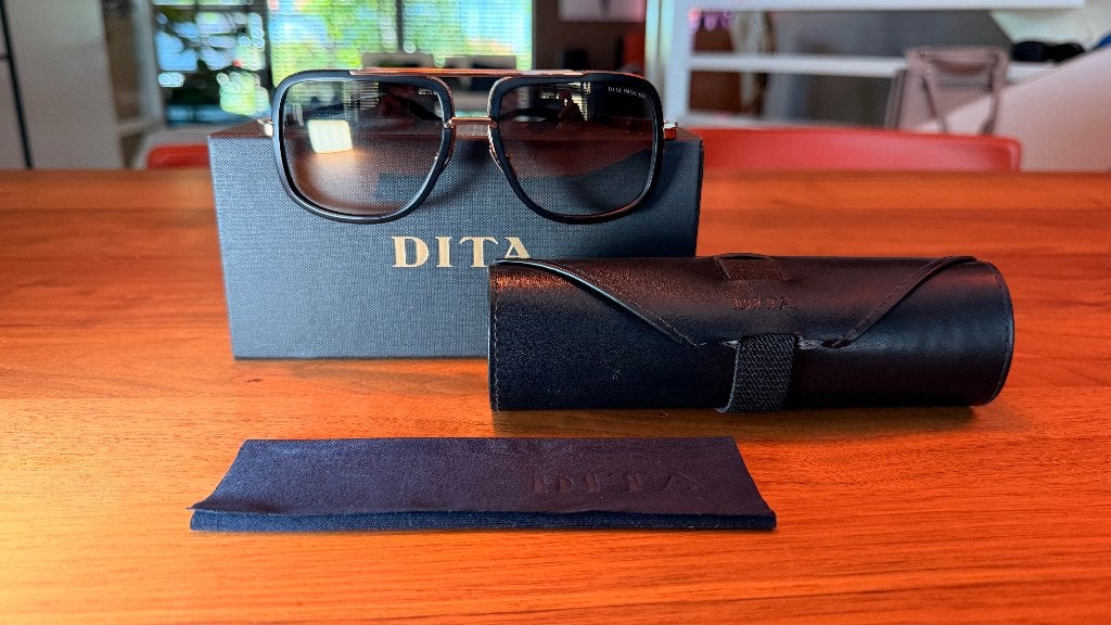 DITA Mach-One BLACK/ROSE GOLD ZGAN, Overige merken, Zonnebril, Verzenden, Zwart