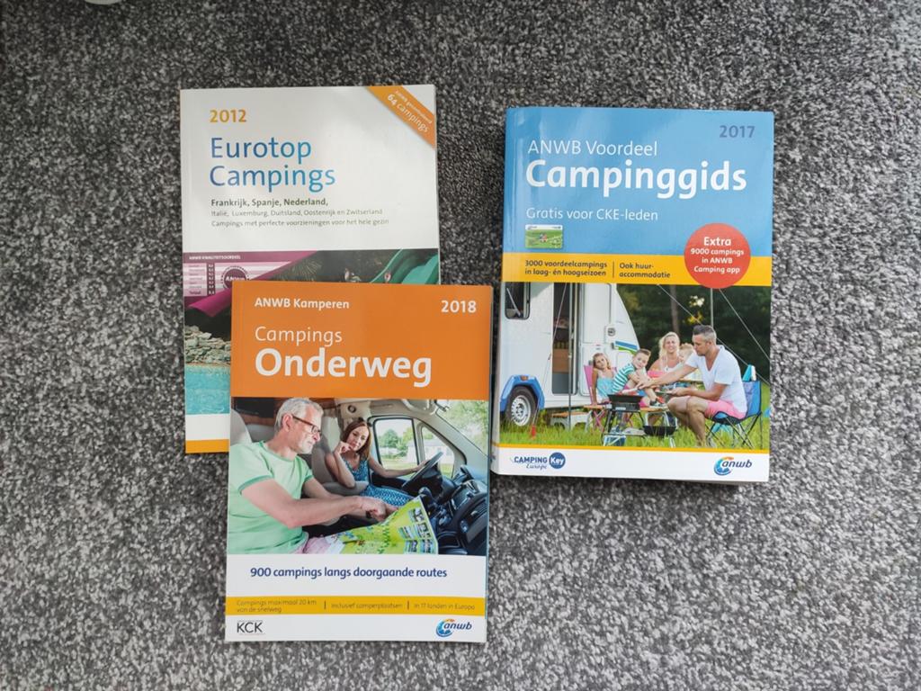 ANWB Campinggidsen: Eurotop, Onderweg, Voordeel (3 stuks), Gelezen, Europa, Ophalen of Verzenden, Campinggids