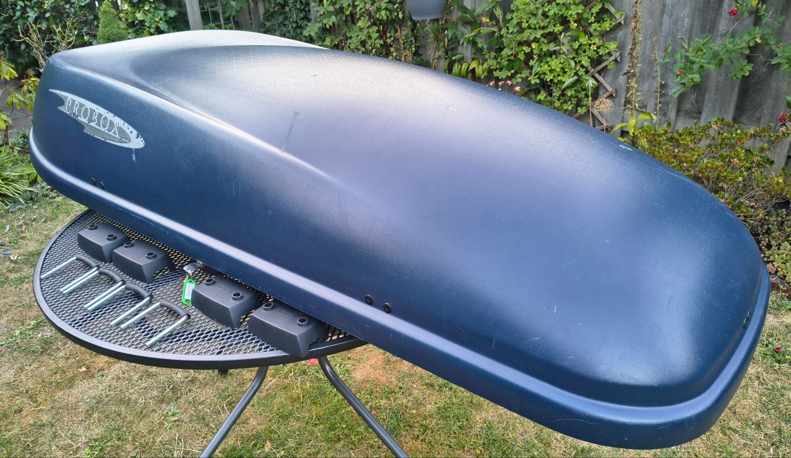 Hapro Probox 455, dakkoffer, blauw, prima staat en compleet!, Auto diversen, Dakkoffers, Ophalen, Gebruikt