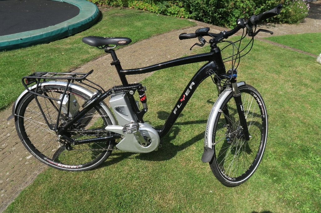 Z.g.a.n. Flyer met slechts 456 km en met Rohloff 500 naaf, Zo goed als nieuw, 51 tot 55 cm, 50 km per accu of meer, Ophalen