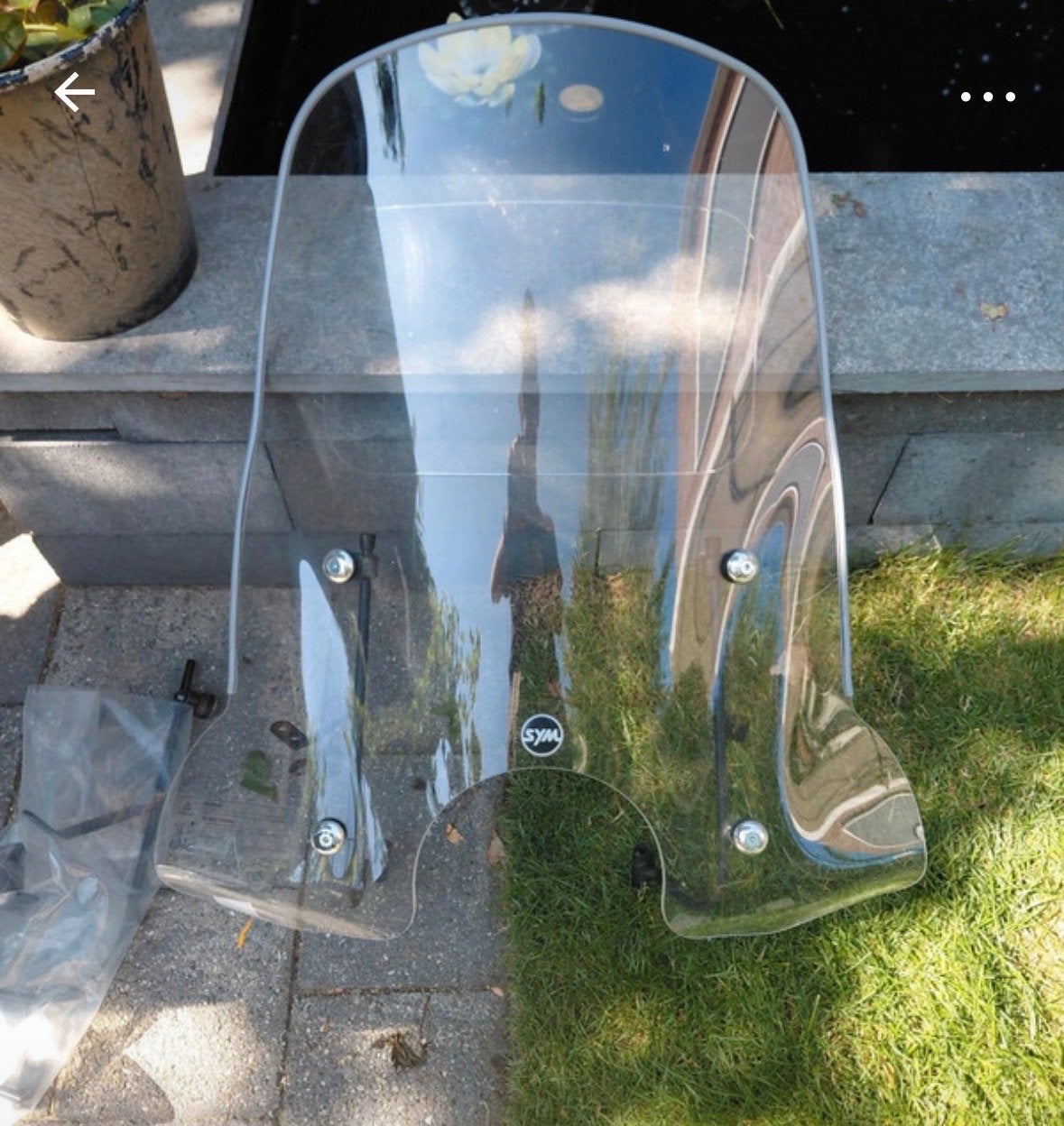 IK ZOEK EEN /Windscherm Sym Fiddle 3 met beugels - Den Haag, Ophalen of Verzenden, Gebruikt, Overige typen, SYM