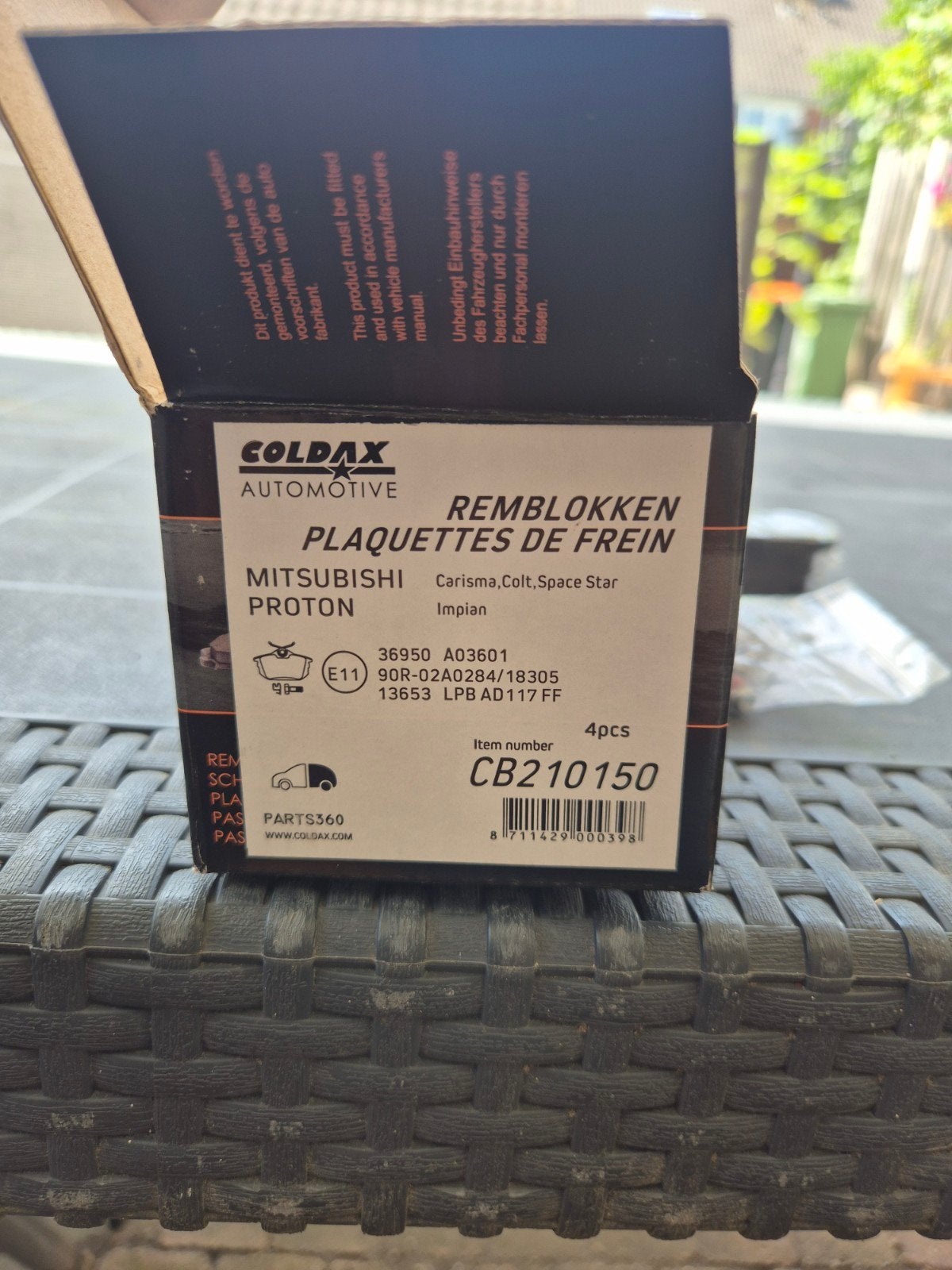 COLDAX Automotive Remblokken voor Mitsubishi/Proton, Ophalen of Verzenden