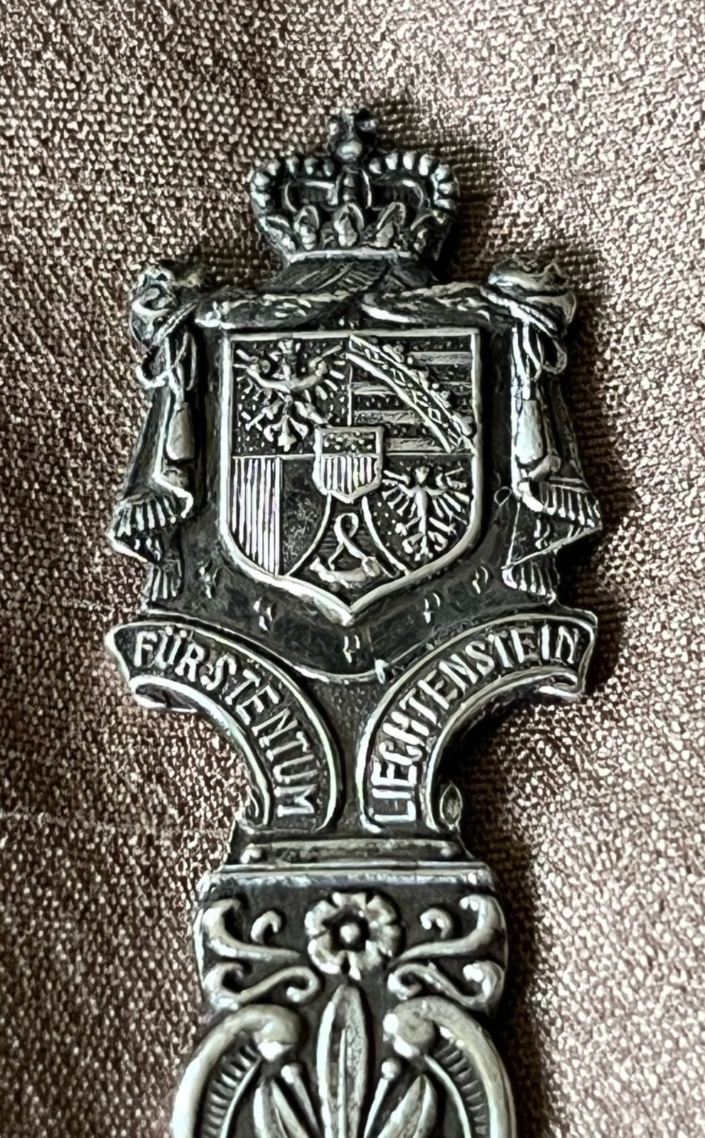 Mooie verzilverde briefopener - Furstenau/Liechtenstein., Verzamelen, Verzenden, Gebruikt