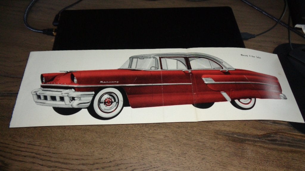 Deel Folder MERCURY  SEDAN  ,   1955, Verzenden, Gelezen, Overige merken
