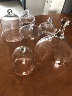 Stolpen glas bonbonbakje taartstolp kaasstolp 6,- per stuk, Ophalen, Zo goed als nieuw