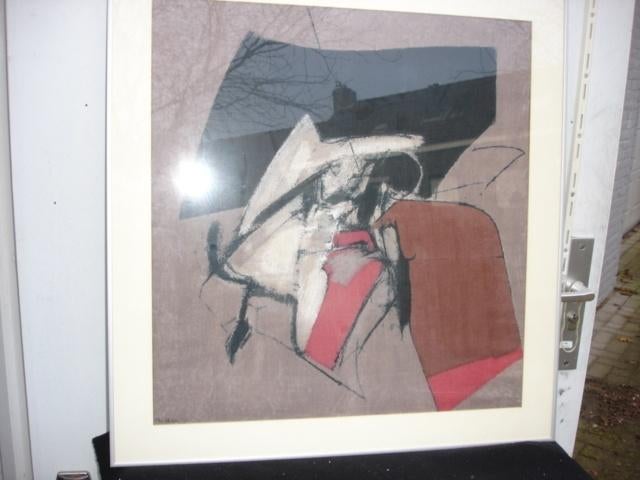 Abstract werk Albert Bitran uit de jaren 80 / 90, Ophalen