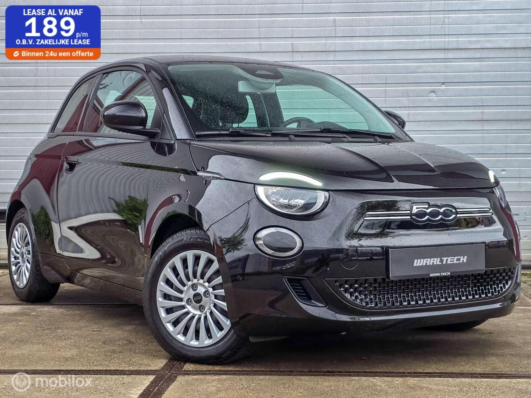 Fiat 500 Action 24 kWh, Gebruikt, 95 pk, 4 stoelen, Zwart