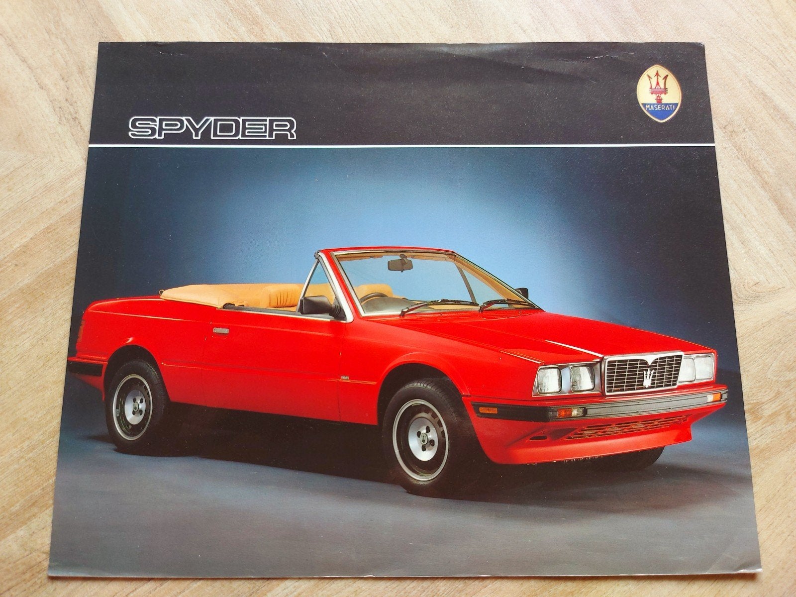 Maserati Spyder Engelstalige folder sheet, Ophalen of Verzenden, Zo goed als nieuw, Overige merken