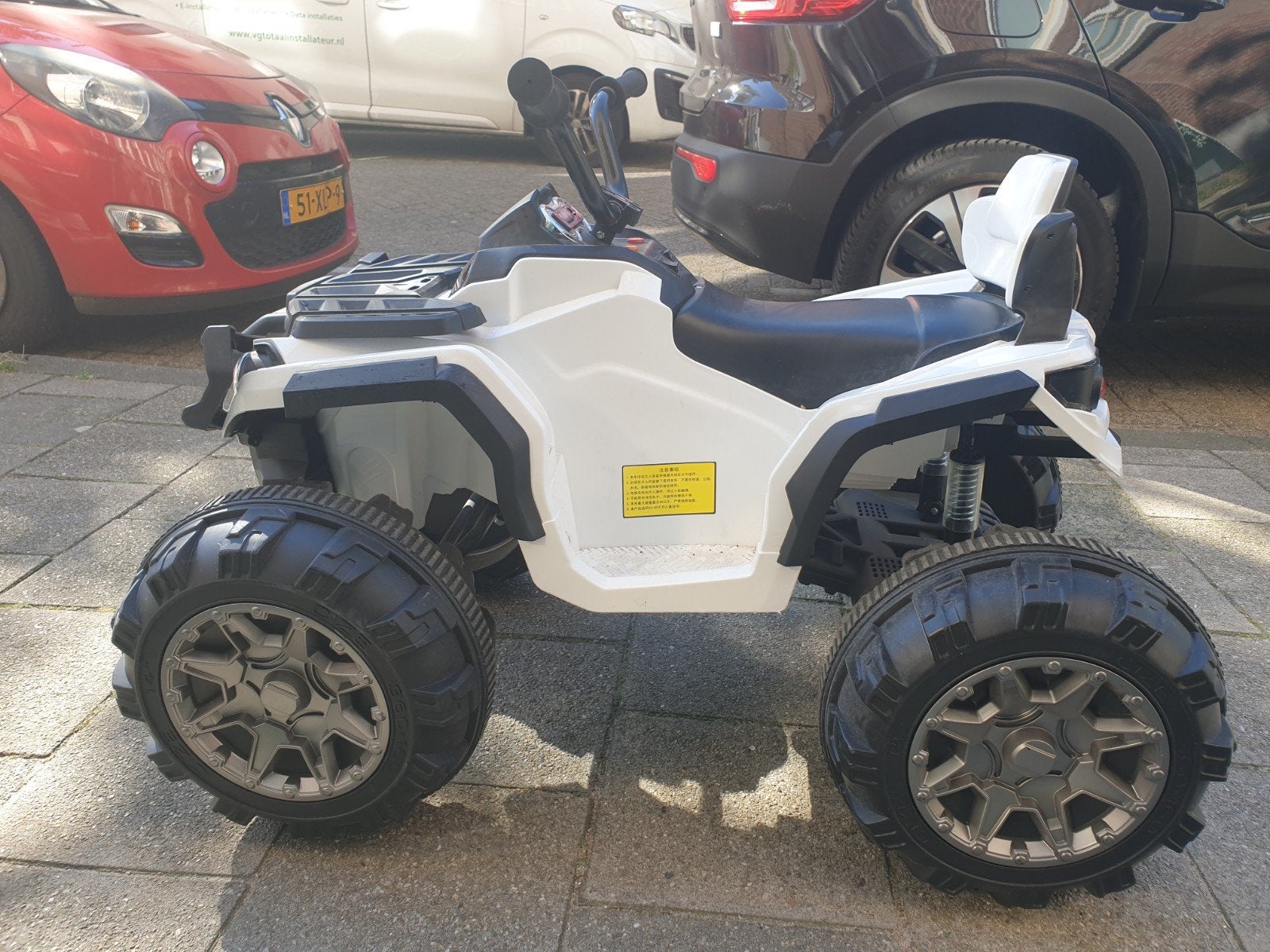 Kinderquad Wit Elektrisch, Ophalen
