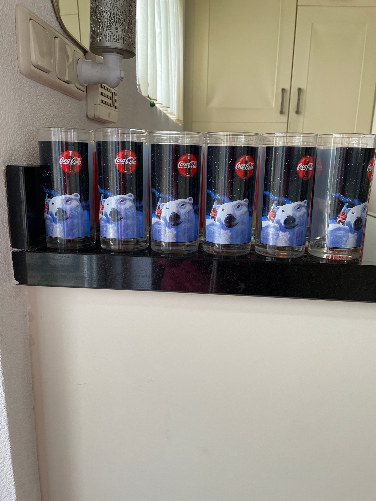 Coca Cola glazen met ijsbeer - Collectors item, Ophalen, Zo goed als nieuw