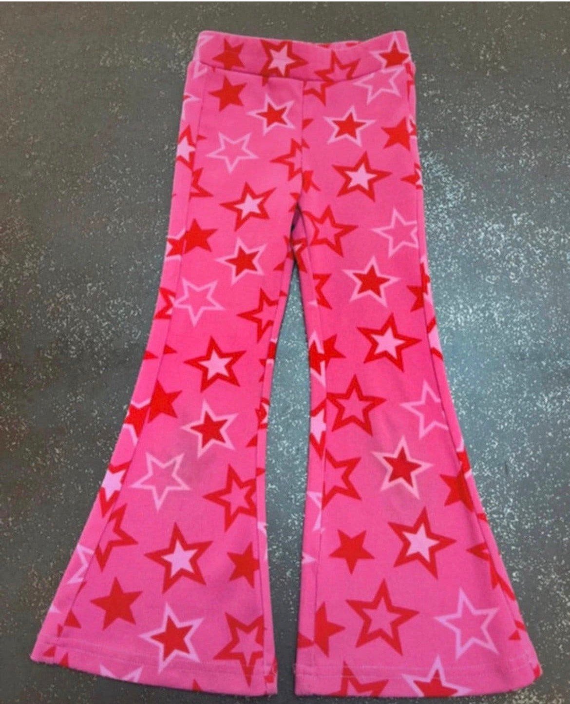 Leuke flared broek mt 98-104 wijden broekspijpen, Ophalen of Verzenden, Zo goed als nieuw, Meisje, Broek