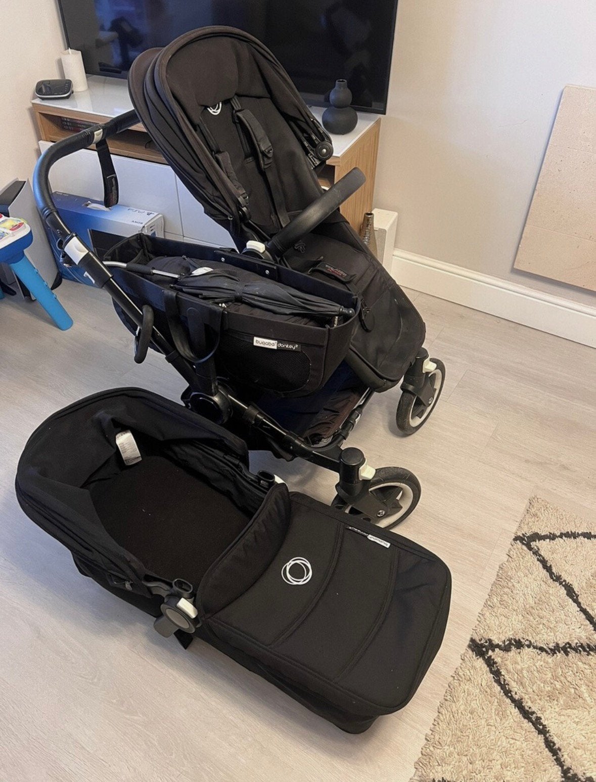 Bugaboo donkey 2 midnight black, Ophalen, Zo goed als nieuw, Bugaboo