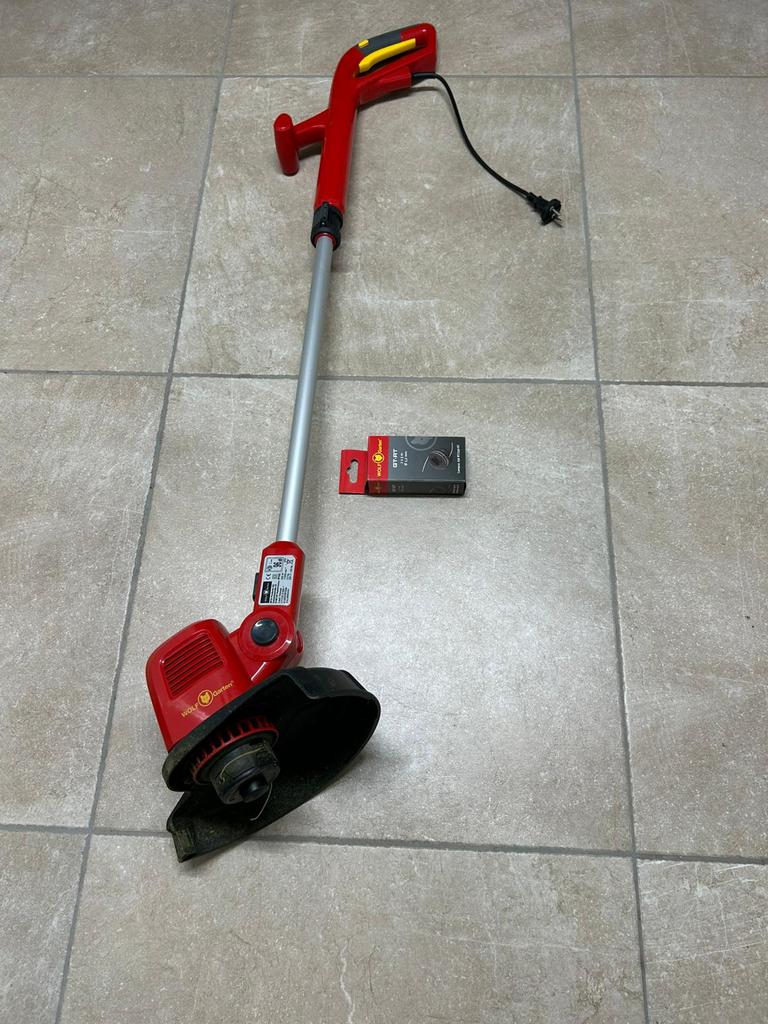 Wolf Garten grastrimmer in zeer goede staat met extra spoel, Ophalen of Verzenden, Zo goed als nieuw, Elektrisch, Wolf Garten / Gardena