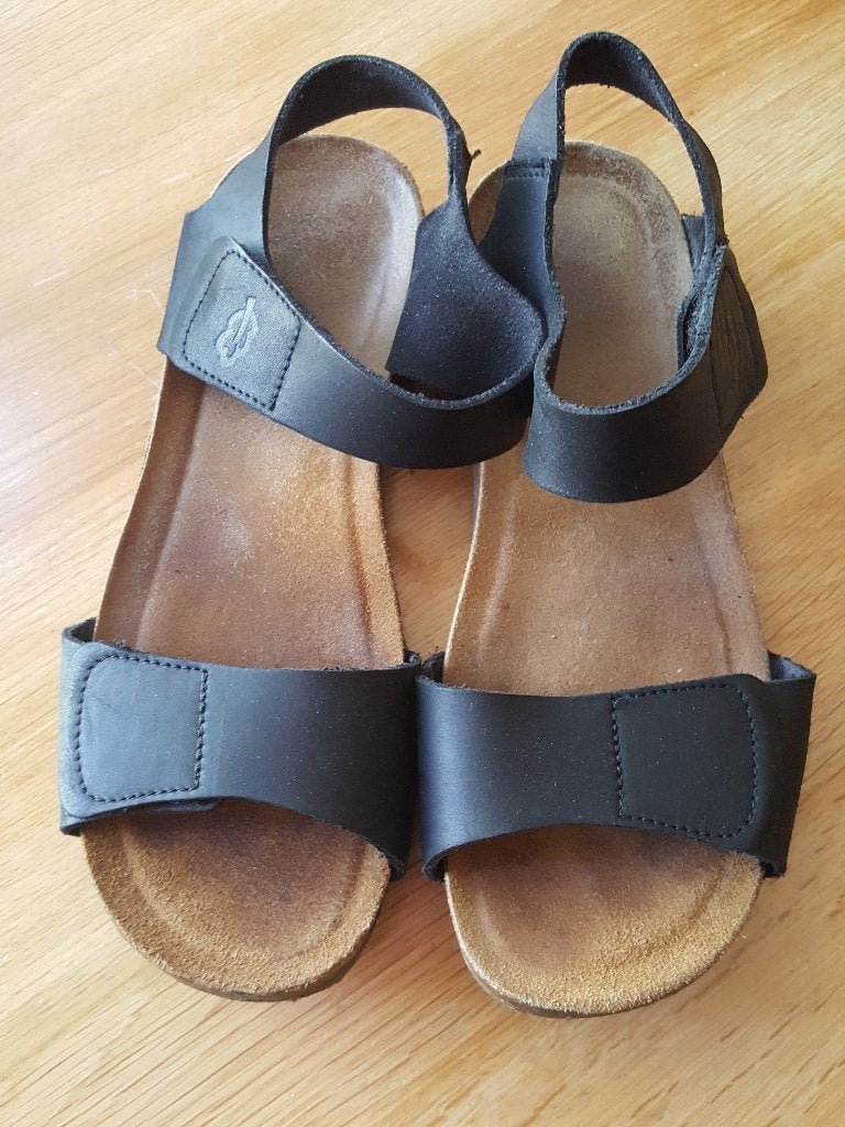 Zwarte sandalen Loints 39 incl verzending, Verzenden, Zwart, Loints, Sandalen of Muiltjes