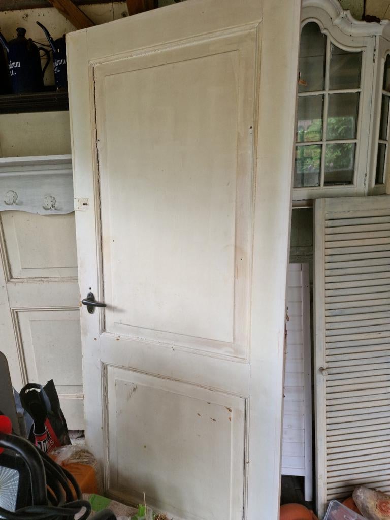 Oude paneel deur, Ophalen of Verzenden, Gebruikt, Binnendeur, 200 tot 215 cm