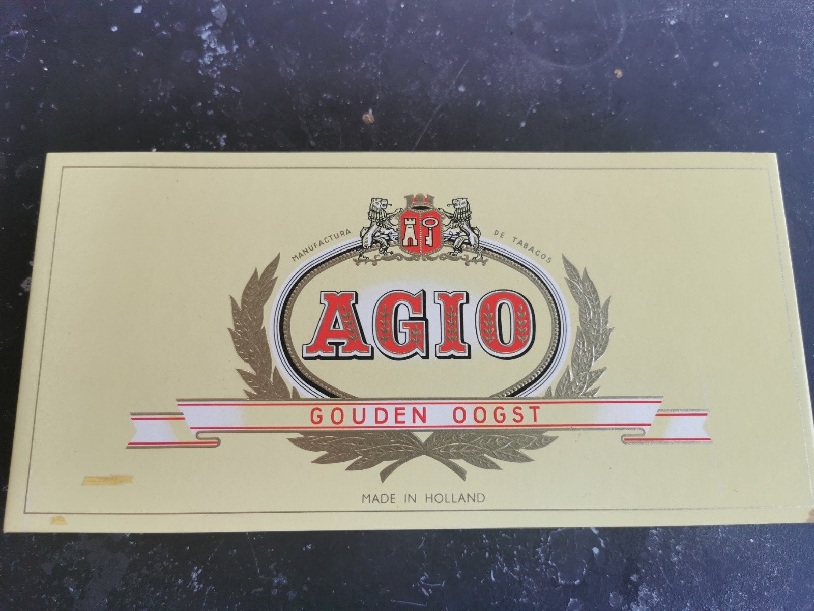 Agio Gouden Oogst sigaren doos (leeg) - 25 stuks, Verzamelen, Ophalen of Verzenden, Tabaksdoos of Verpakking