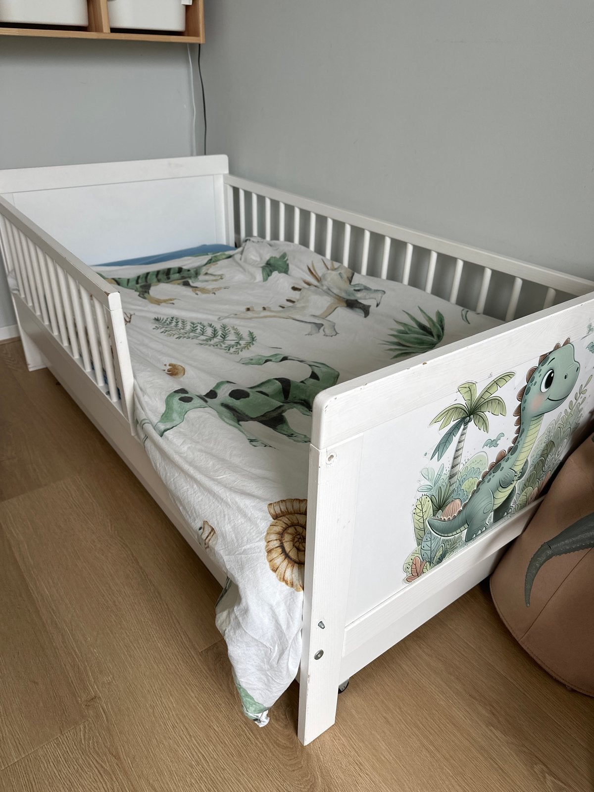 Peuterbed 140X70 WIT, Ophalen, Gebruikt, 70 tot 85 cm, Lattenbodem