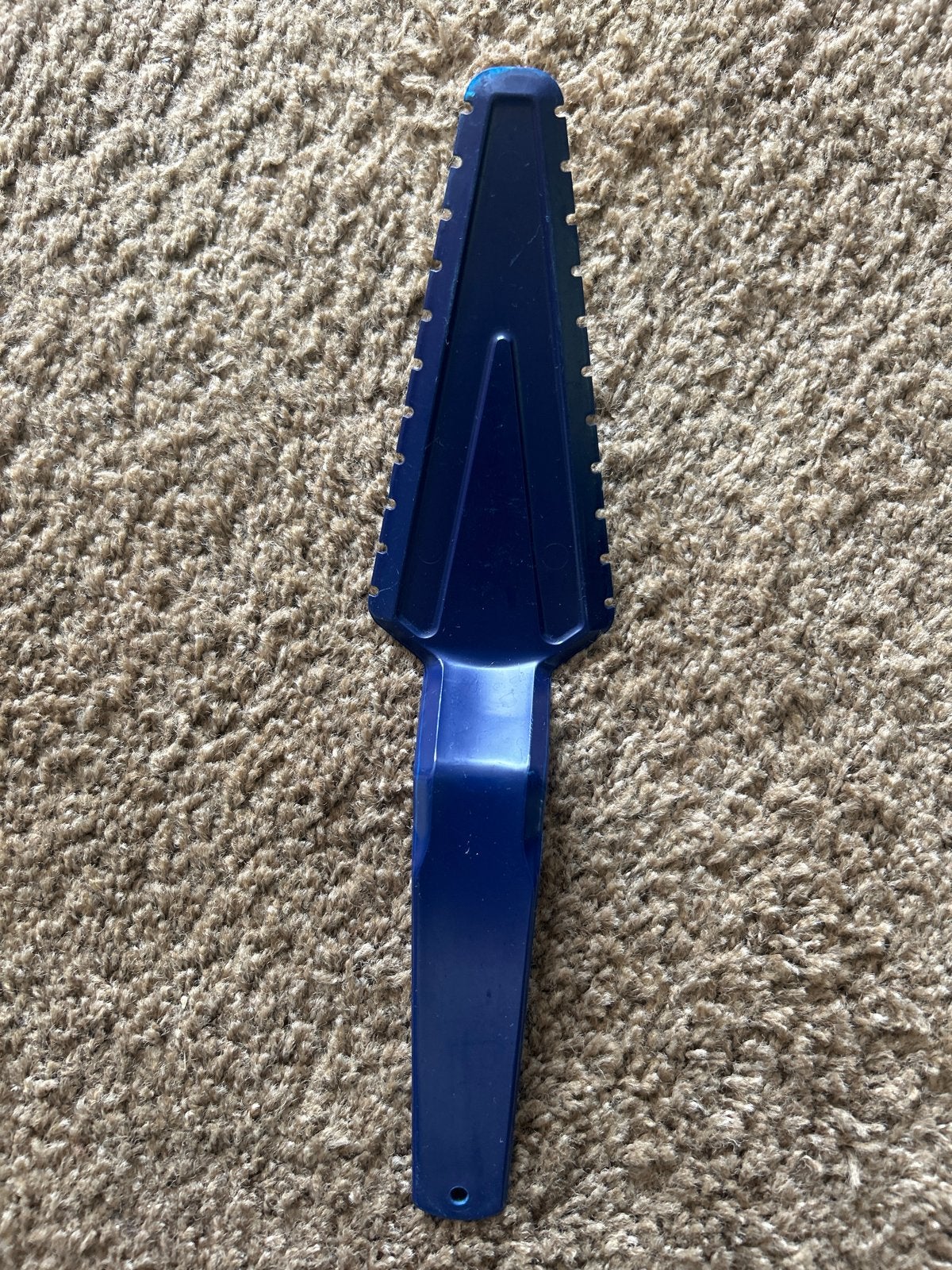 Vintage Tupperware taartschep - Blauw, Ophalen of Verzenden, Gebruikt, Blauw, Overige typen