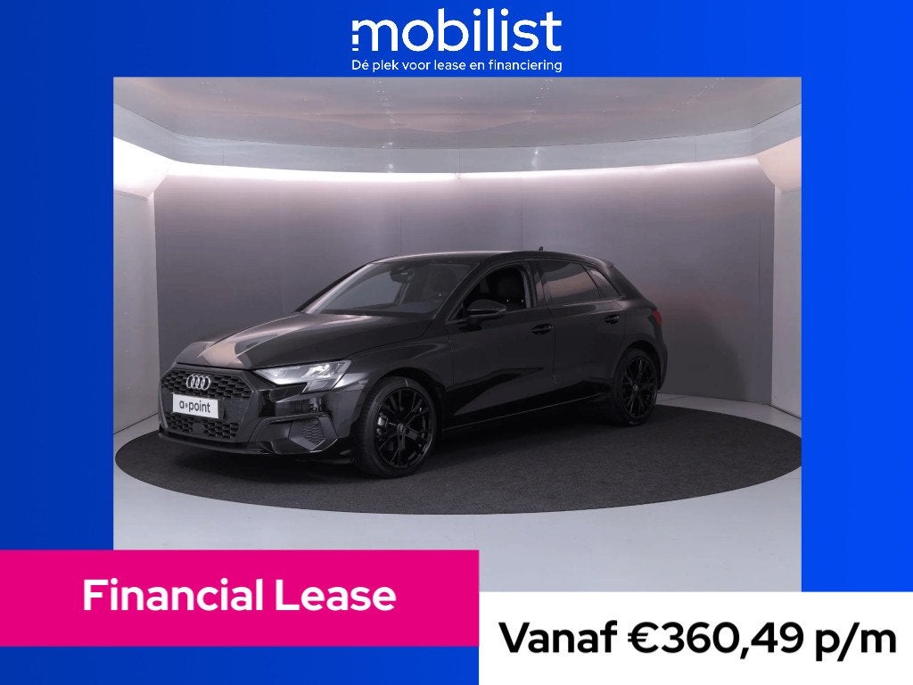 Audi A3 Sportback 30 TFSI Pro Line (bj 2023, automaat), Gebruikt, Zwart, Origineel Nederlands, Bedrijf