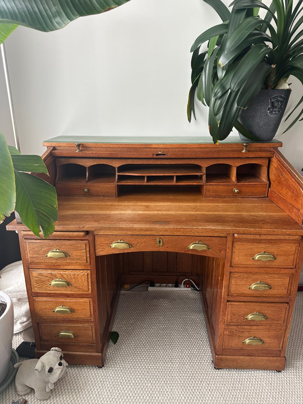 Antiek Rolbureau van Eikenhout - Klassieke Stijl, Ophalen