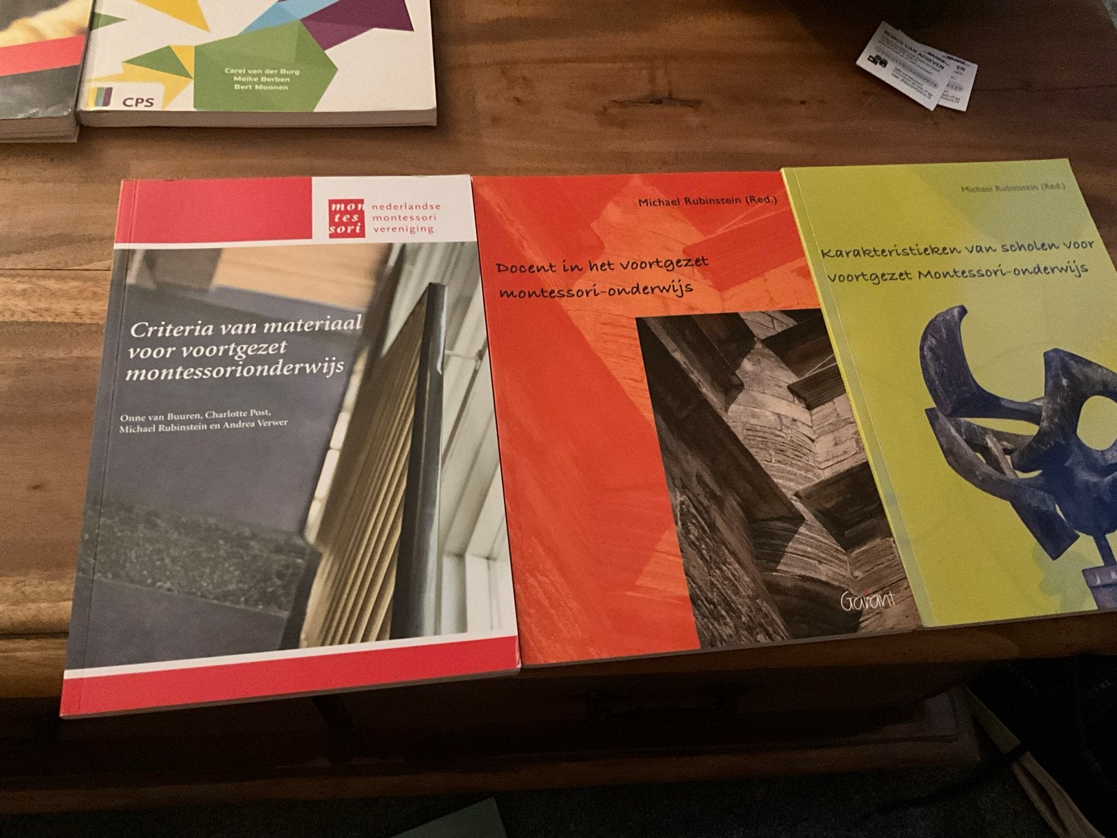 Montessori-onderwijs boeken: Docent en 2 andere boekjes, Ophalen of Verzenden, Gamma, Gelezen, HBO