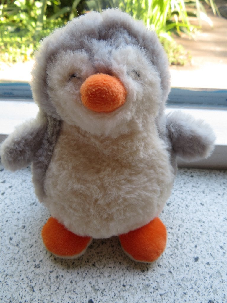 Vingerpopje pinguïn van Hema meet ca 15 cm gestrekt, Ophalen of Verzenden, Zo goed als nieuw, Overige typen, Wasbaar