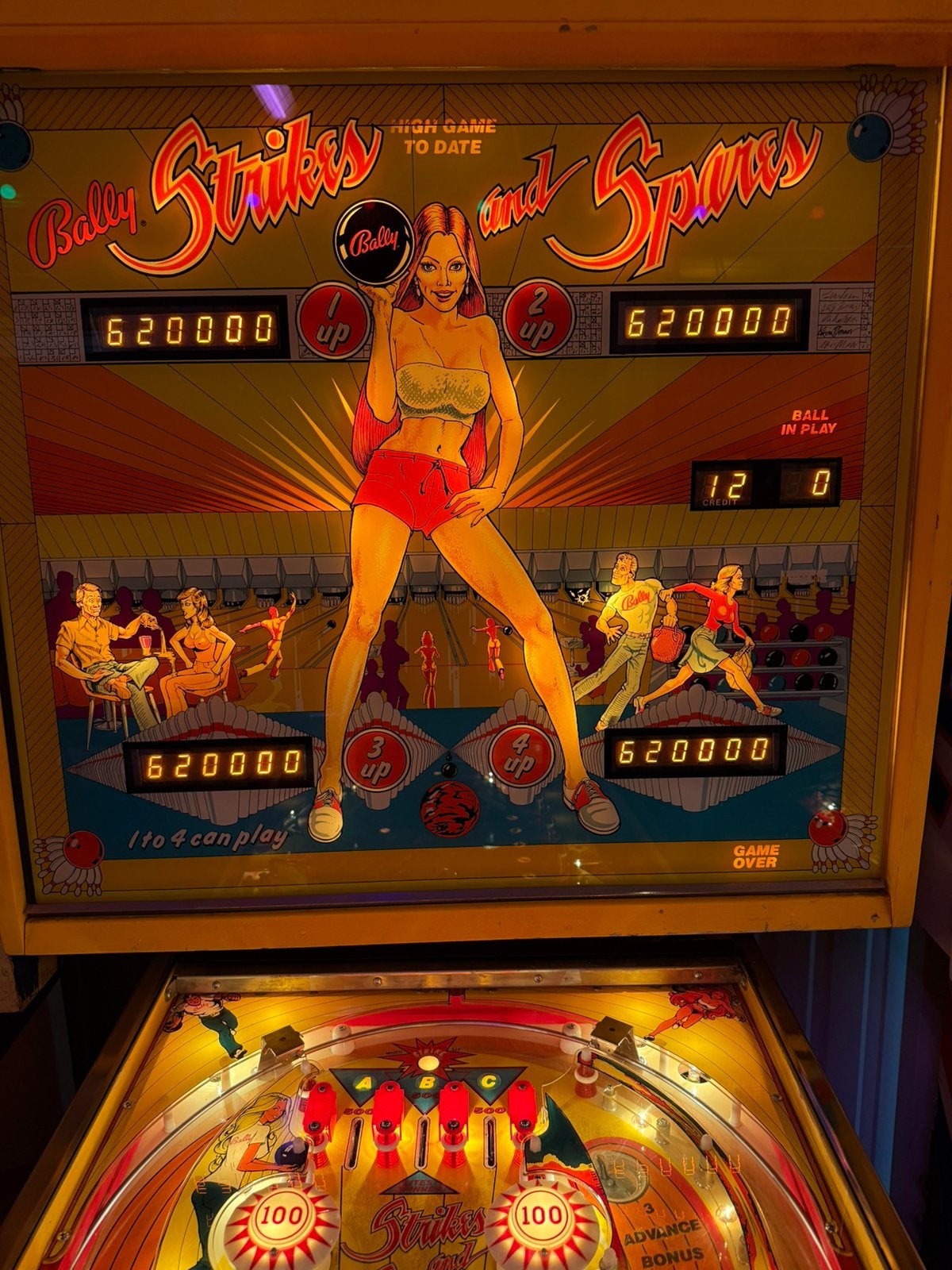 Flipperkast strikes and spares, Verzamelen, Automaten | Flipperkasten, Ophalen of Verzenden, Gebruikt, Flipperkast