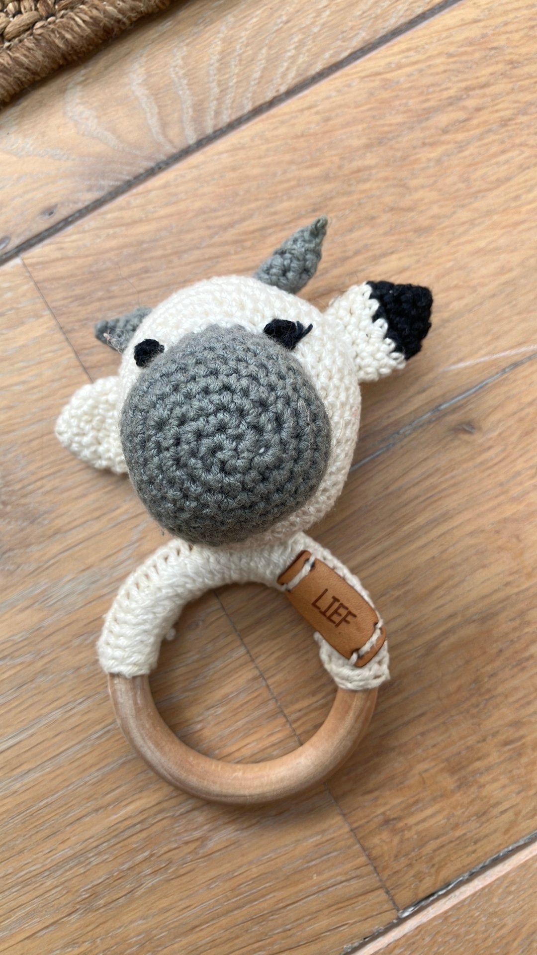 Leuk Lief rammelaartje met koe, Ophalen of Verzenden, Zo goed als nieuw, Rammelaar