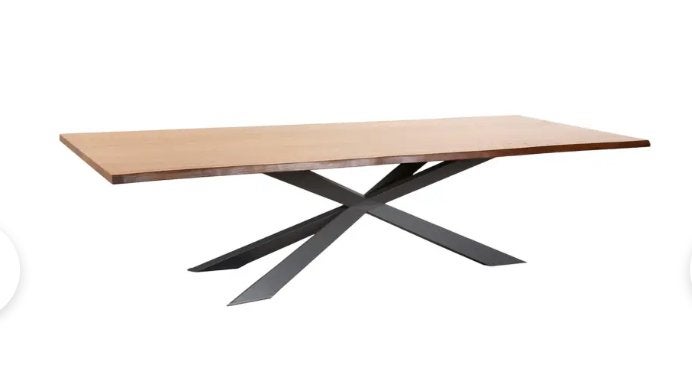 Design Eettafel 240 x 120 x 75, Ophalen, 100 tot 150 cm, Design, Eikenhout