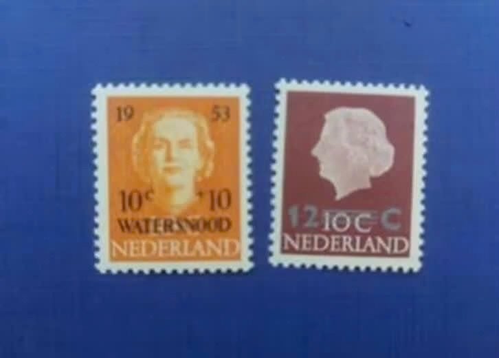 Postzegel NL 1953 en 1958 Watersnood en Opruiming zegel, Ophalen of Verzenden, Na 1940, Postfris