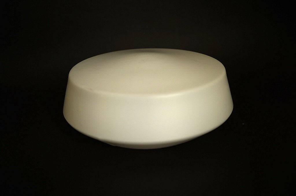 vintage plafondlamp rzb 1-1012 only glass mat bauhaus stijl, Huis en Inrichting, Gebruikt, Glas, Design, 25 cm