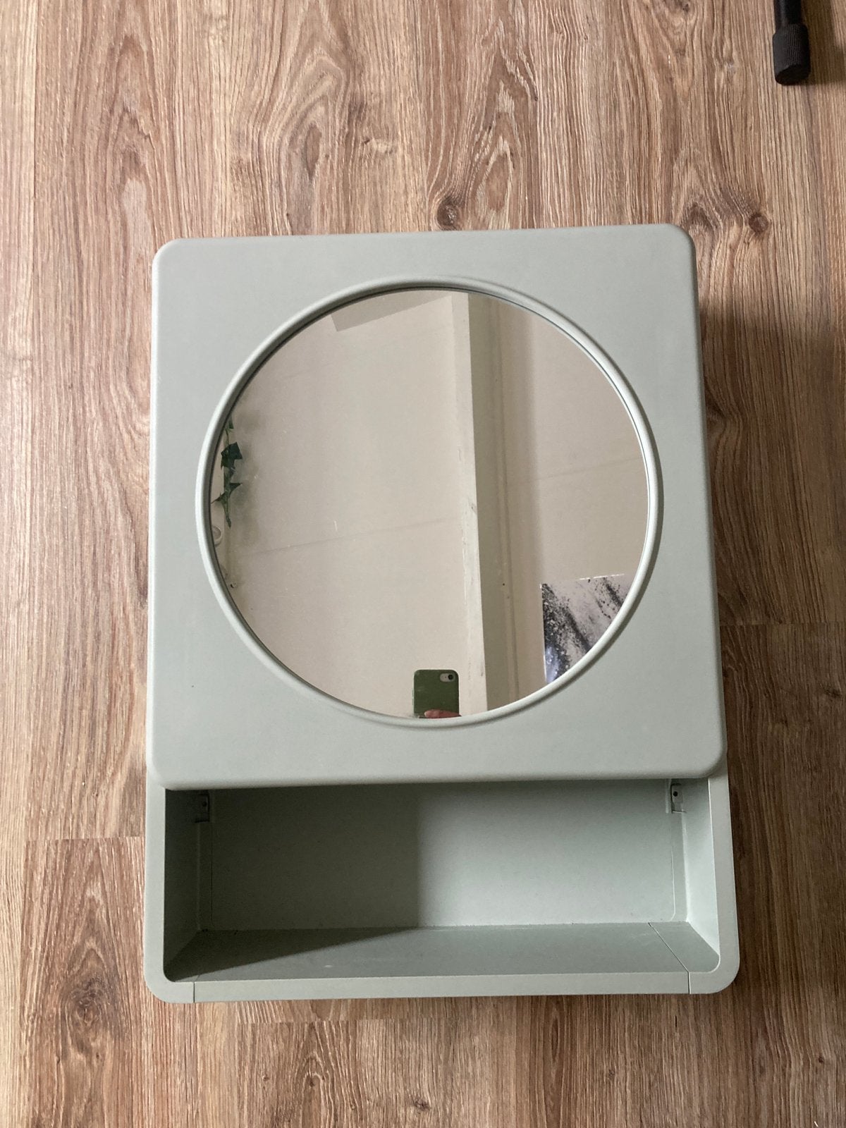 Ikea hangkast met spiegel, badkamerkast medicijnkast groen, Huis en Inrichting, Ophalen, (Half)hoge kast, Minder dan 50 cm, Zo goed als nieuw