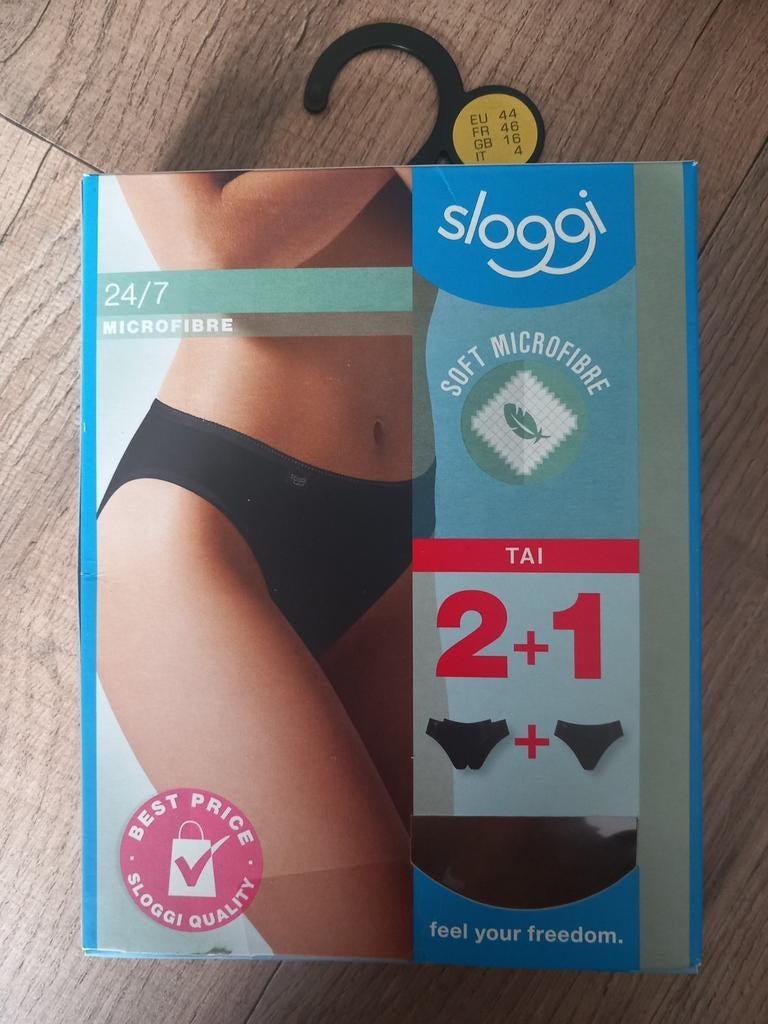 Set van 3 Nieuwe Sloggi slips te koop, Sloggi, Ophalen of Verzenden, Zwart, Slip