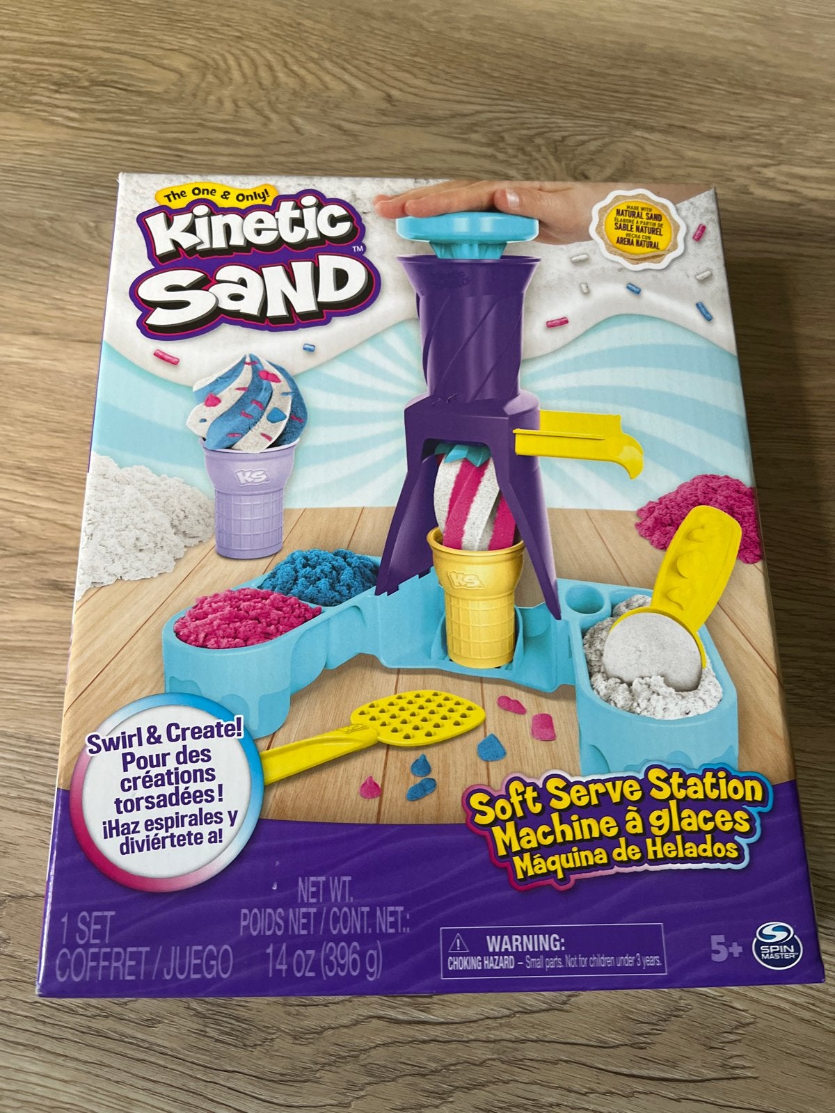 Kinetic Sand Soft Serve Station - IJsmachine Speelset, Ophalen of Verzenden, Nieuw, Jongen of Meisje