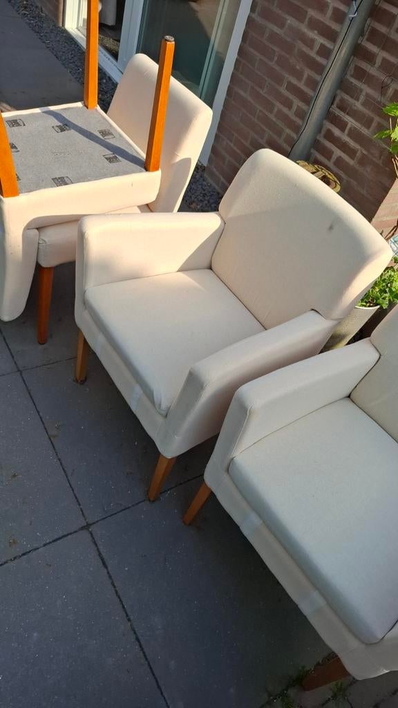 Set van 10 eetkamerstoelen, zonder hoes. Merk Mobitec, Huis en Inrichting, Stoelen, Gebruikt, Overige kleuren, Ophalen of Verzenden