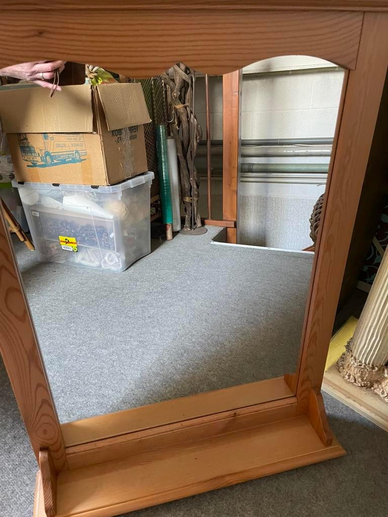 Spiegel, Huis en Inrichting, Woonaccessoires | Spiegels, Ophalen, Zo goed als nieuw, Minder dan 100 cm, Rechthoekig