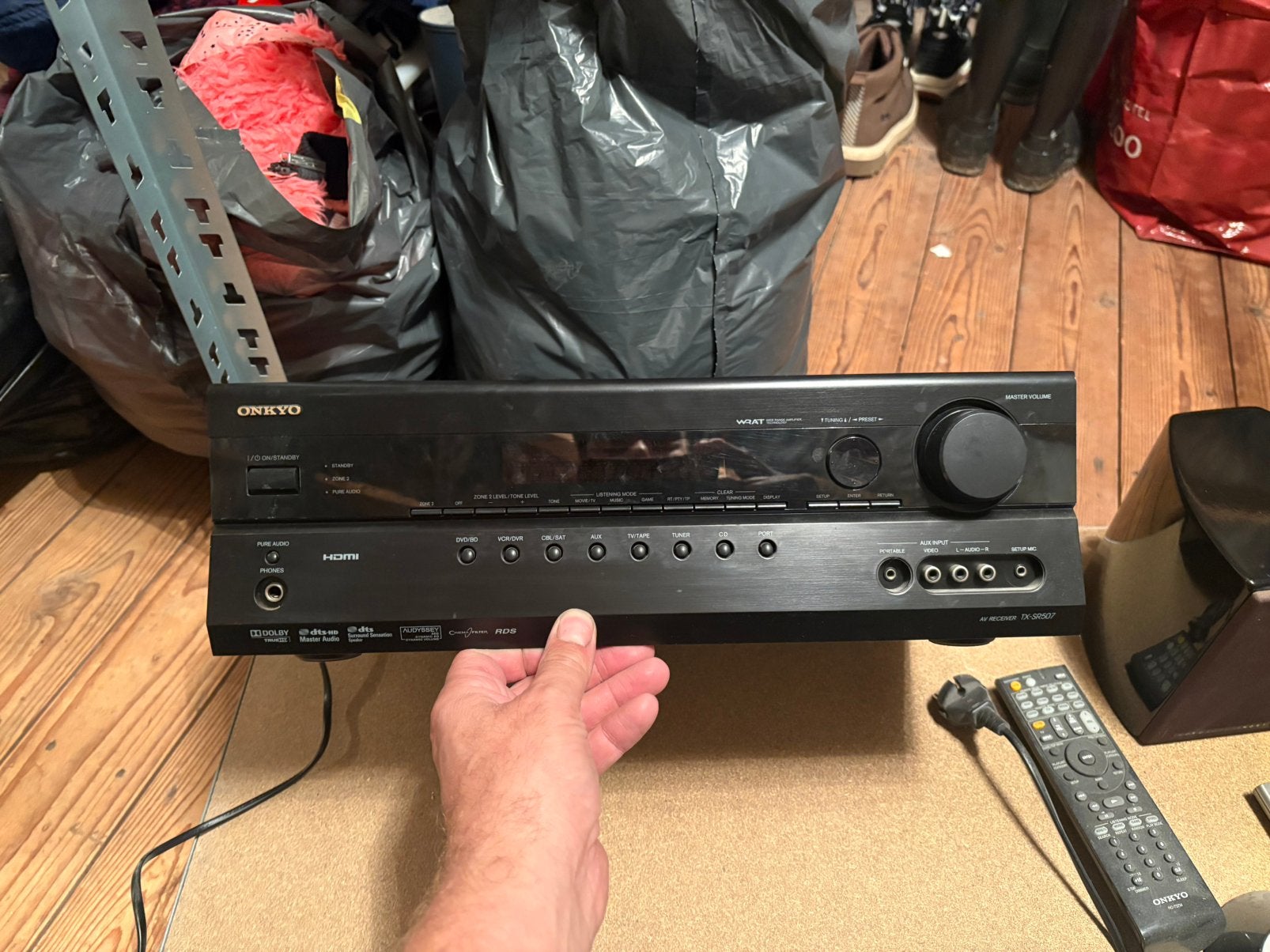 Onkyo versterker en mordaunt-short speaker set, Ophalen, Gebruikt