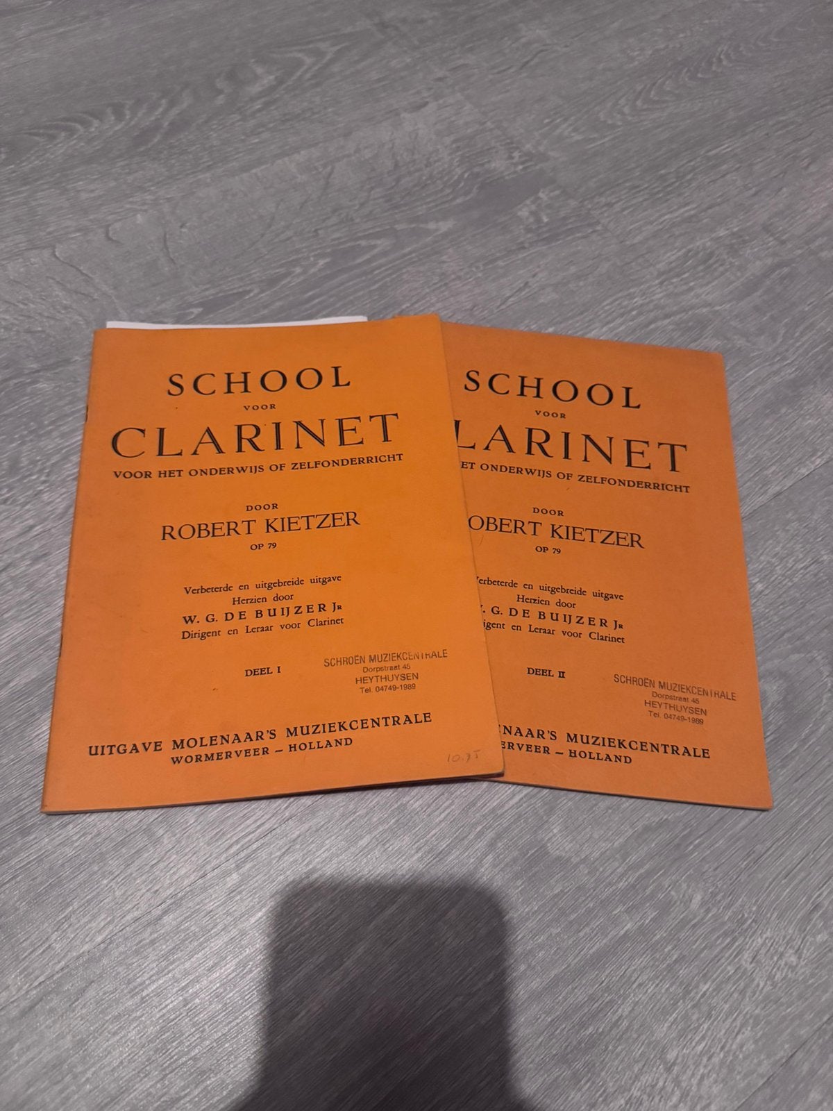 Klarinet lesboeken, Muziek en Instrumenten, Bladmuziek, Ophalen of Verzenden, Gebruikt, Les of Cursus, Klarinet