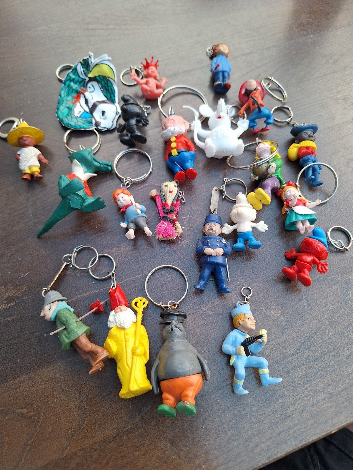 kleine verzameling sleutelhangers, Verzamelen, Sleutelhangers, Ophalen of Verzenden, Gebruikt, Merk