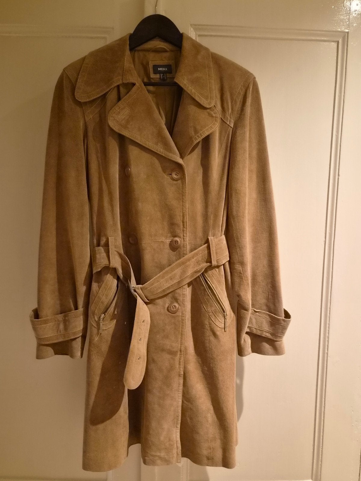 Suede Jas Mexx, Kleding | Dames, Ophalen, Mexx, Bruin, Zo goed als nieuw